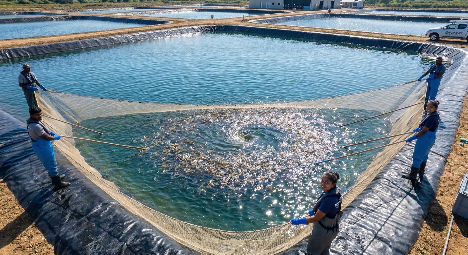 Harvest Day — Net Pulling in Progress