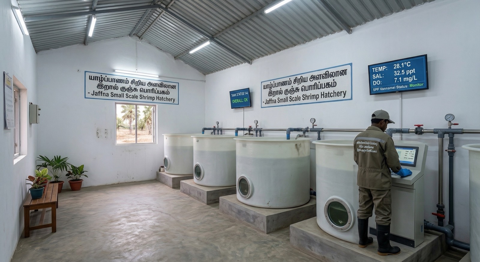Jaffna Small Scale Shrimp Hatchery